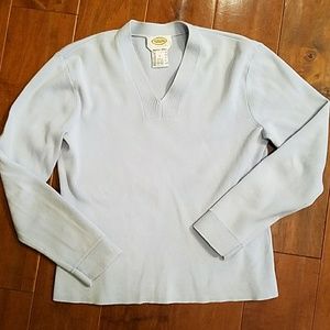 Ladies baby blue Egyptian cotton Talbots sweater